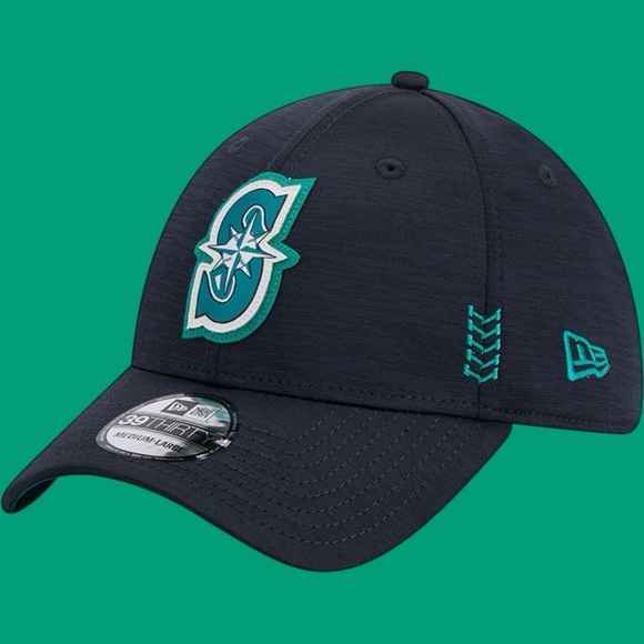 New Era Other - New Era Navy Seattle Mariners‎ 2024 Clubhouse 39THIRTY Flex Fit Hat Size M/L